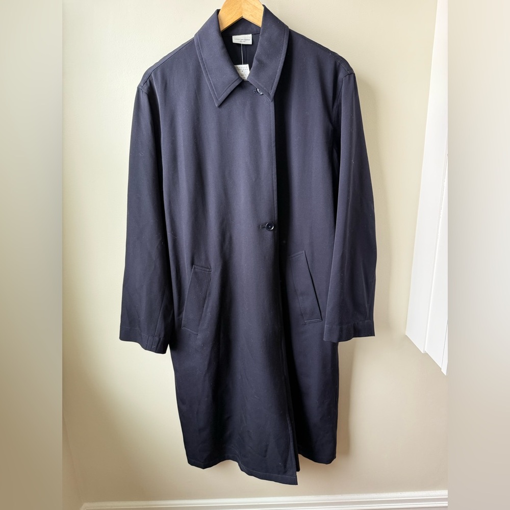 NWT DRIES VAN NOTEN Damblin Blazer Dress Navy Blue Wool Designer Luxury 40 US 10
